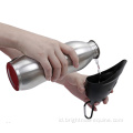 300ml / 600ml / 750ml stainless steal Pet outdoor travel water portable wink dog botol